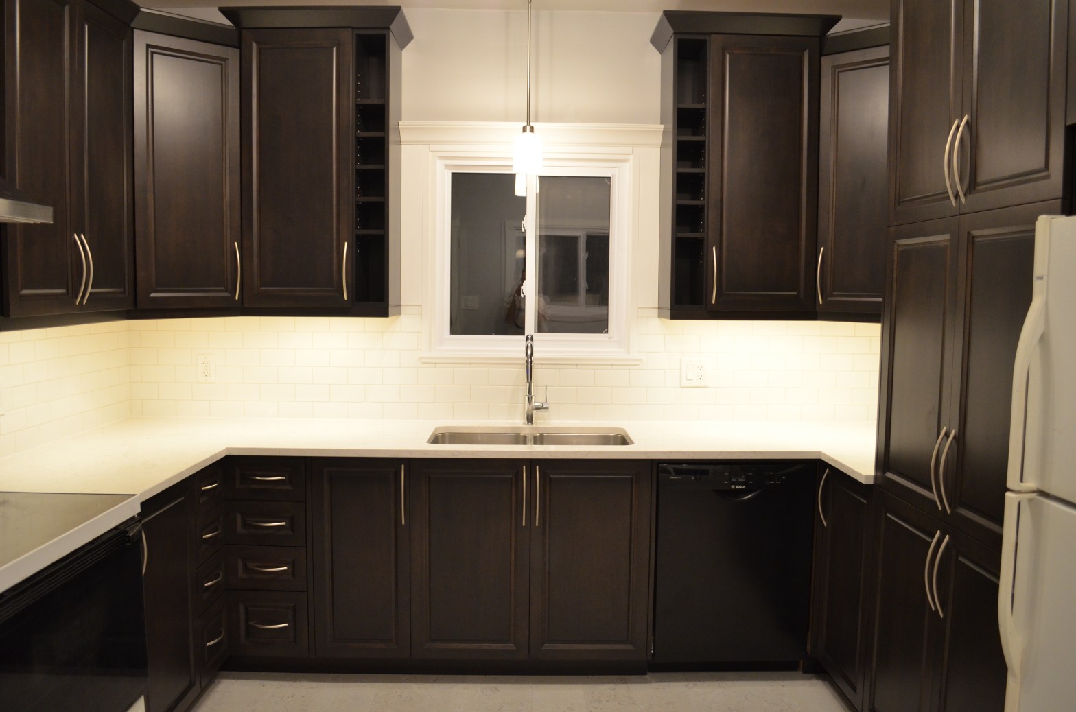 dark maple kitchen renovation Ottawa