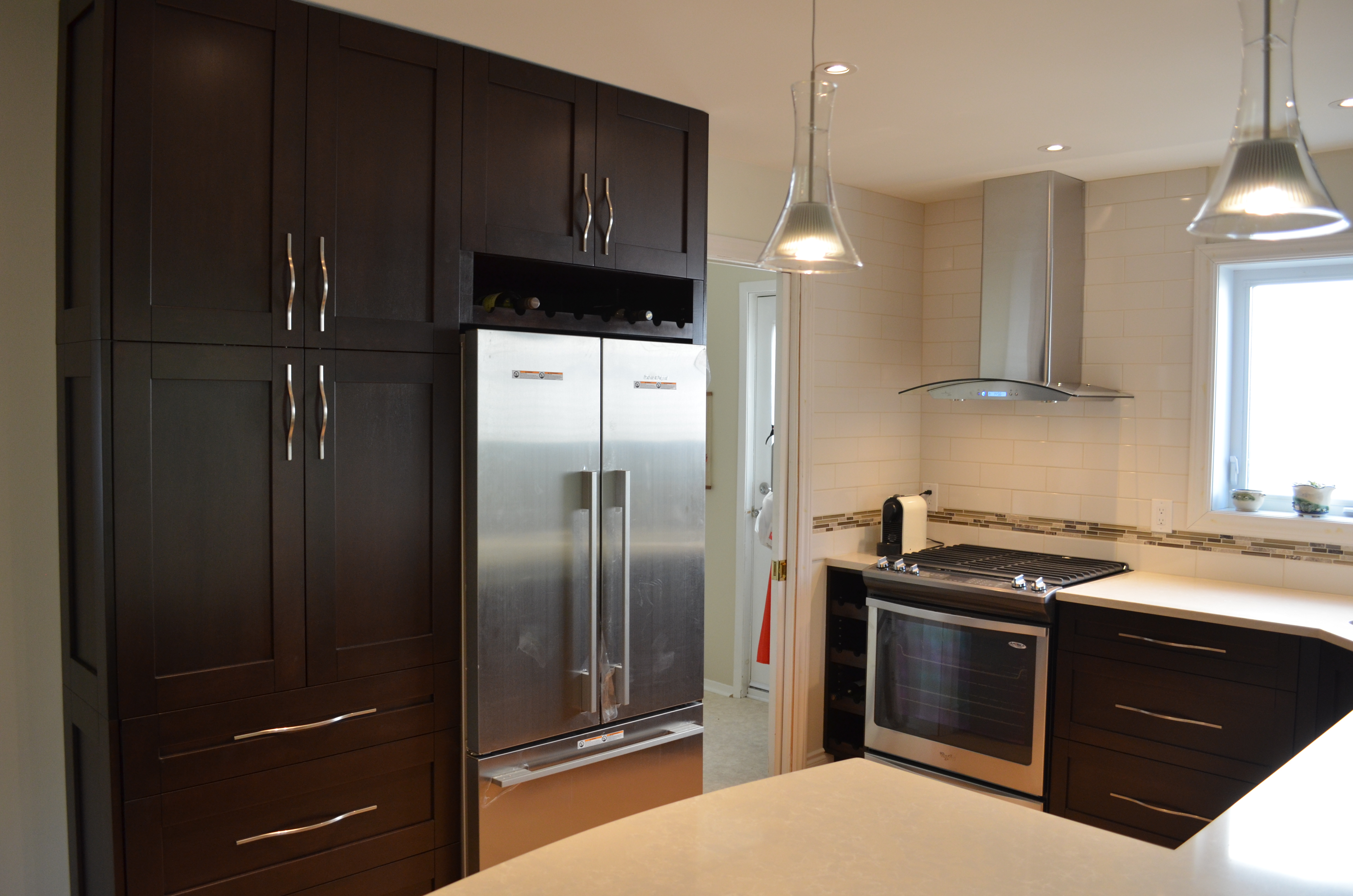 espresso maple kitchen renovation Ottawa