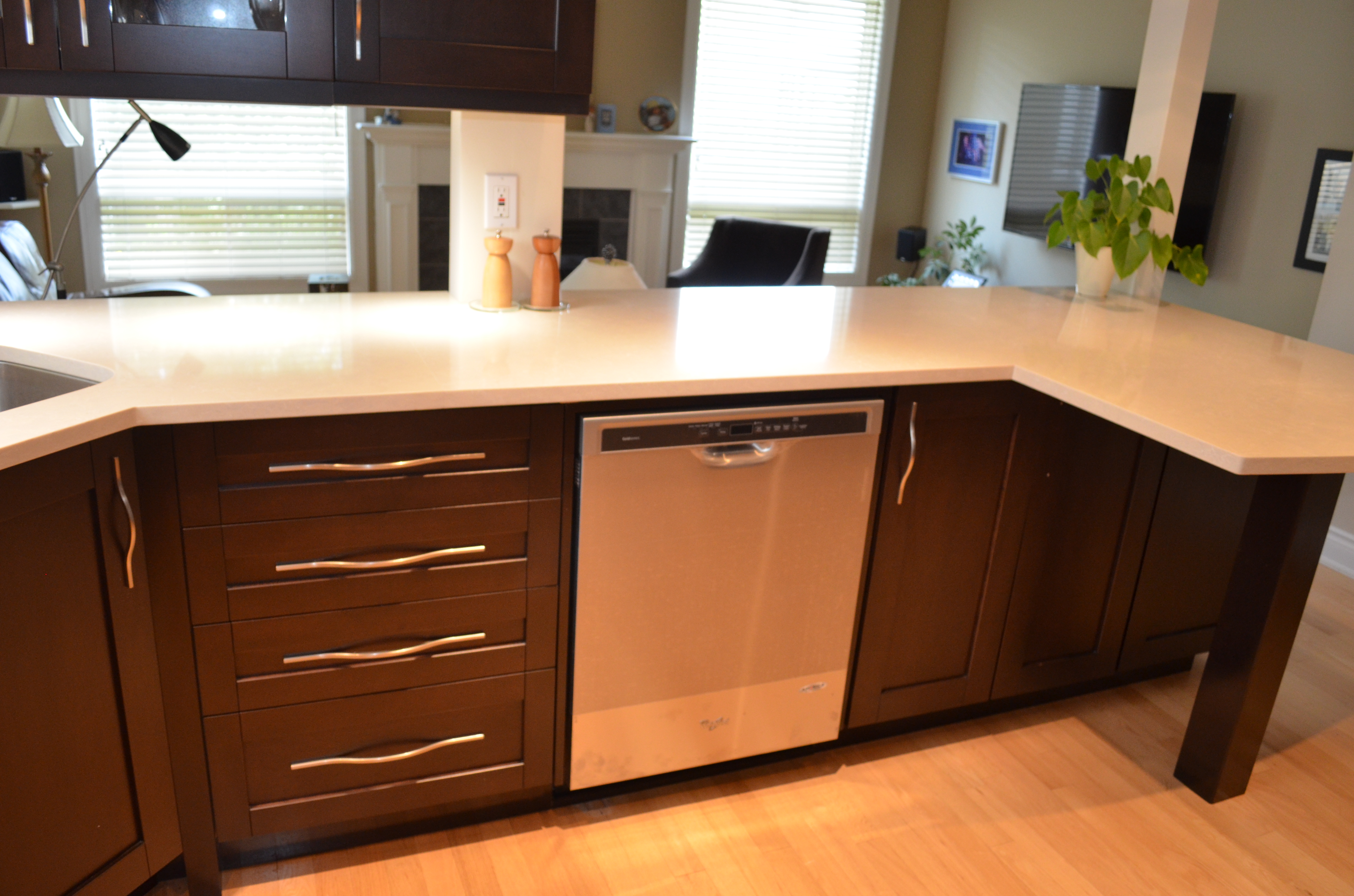 espresso maple kitchen renovation Ottawa