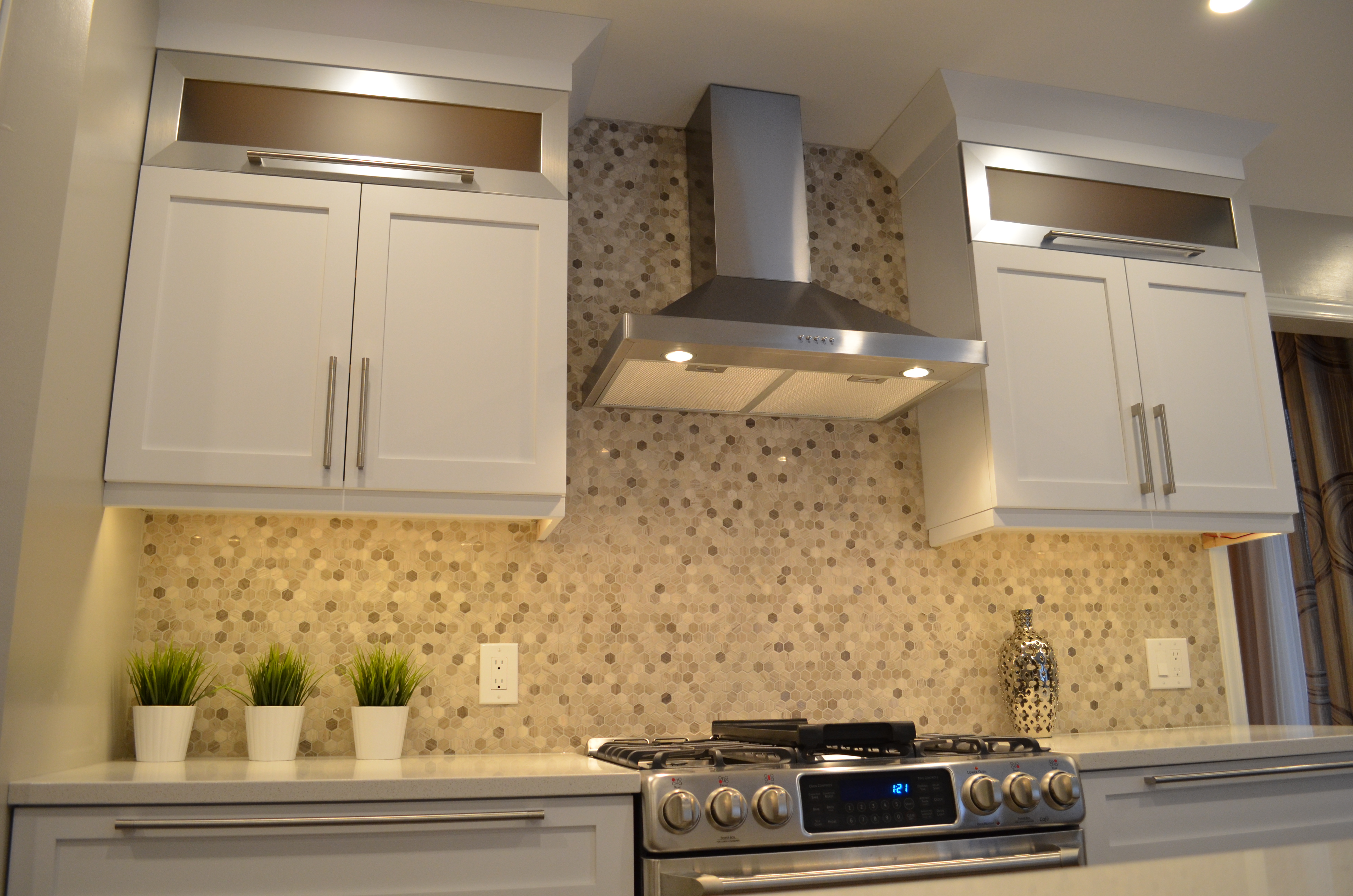 Modern kitchen renovation white cabinetry Stittsville