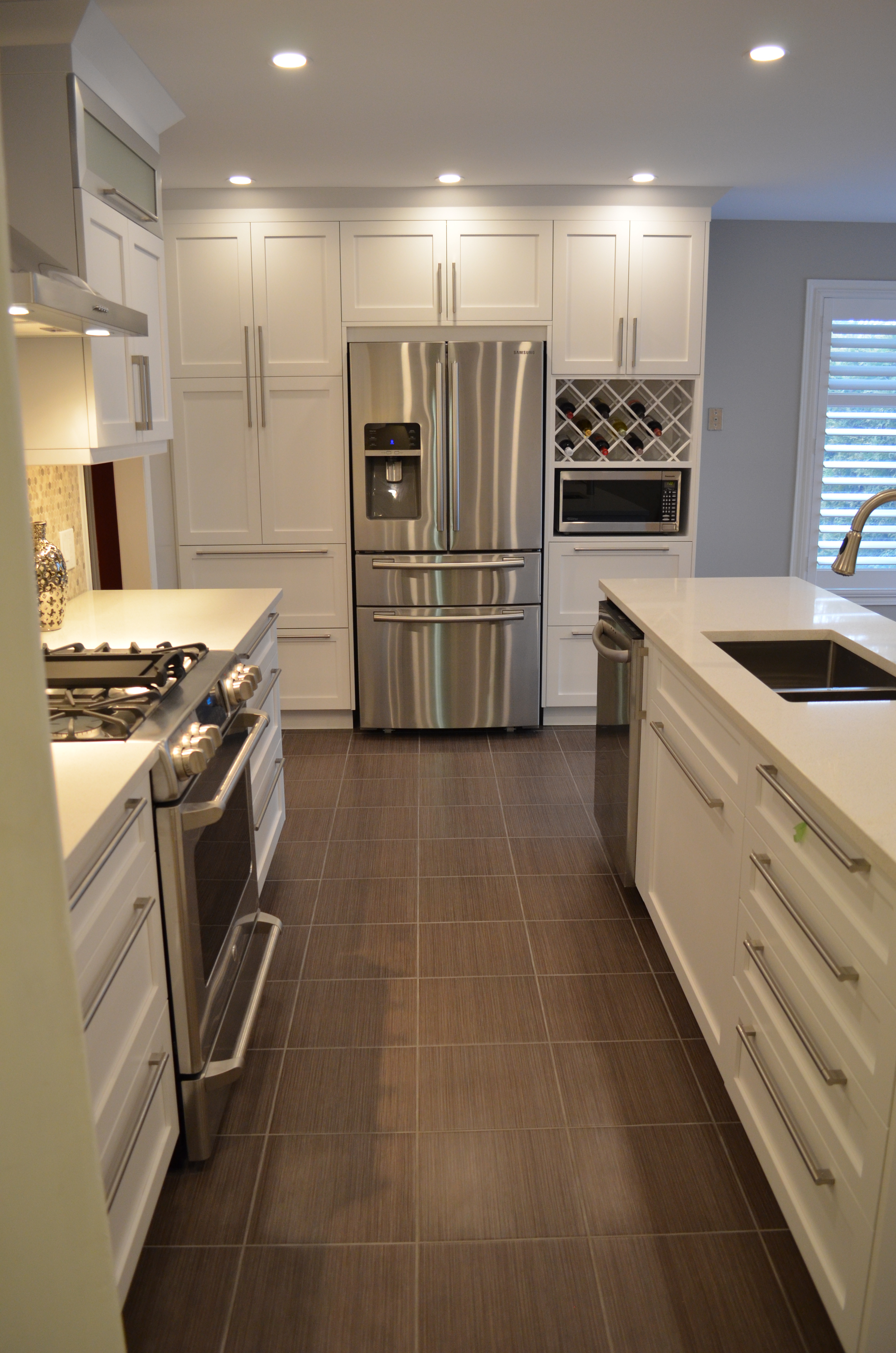 Modern kitchen renovation white cabinetry Stittsville