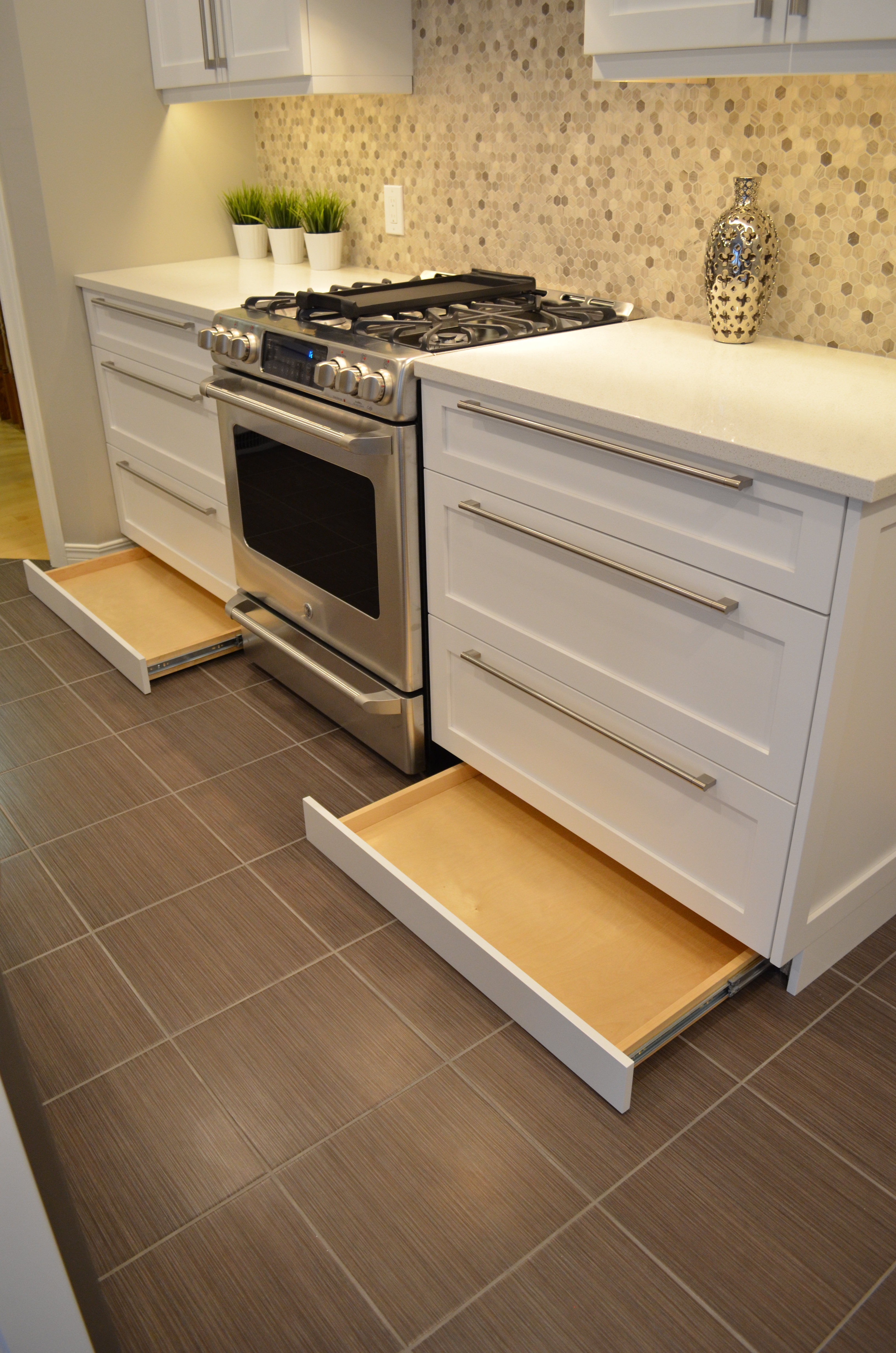 Modern kitchen renovation white cabinetry Stittsville