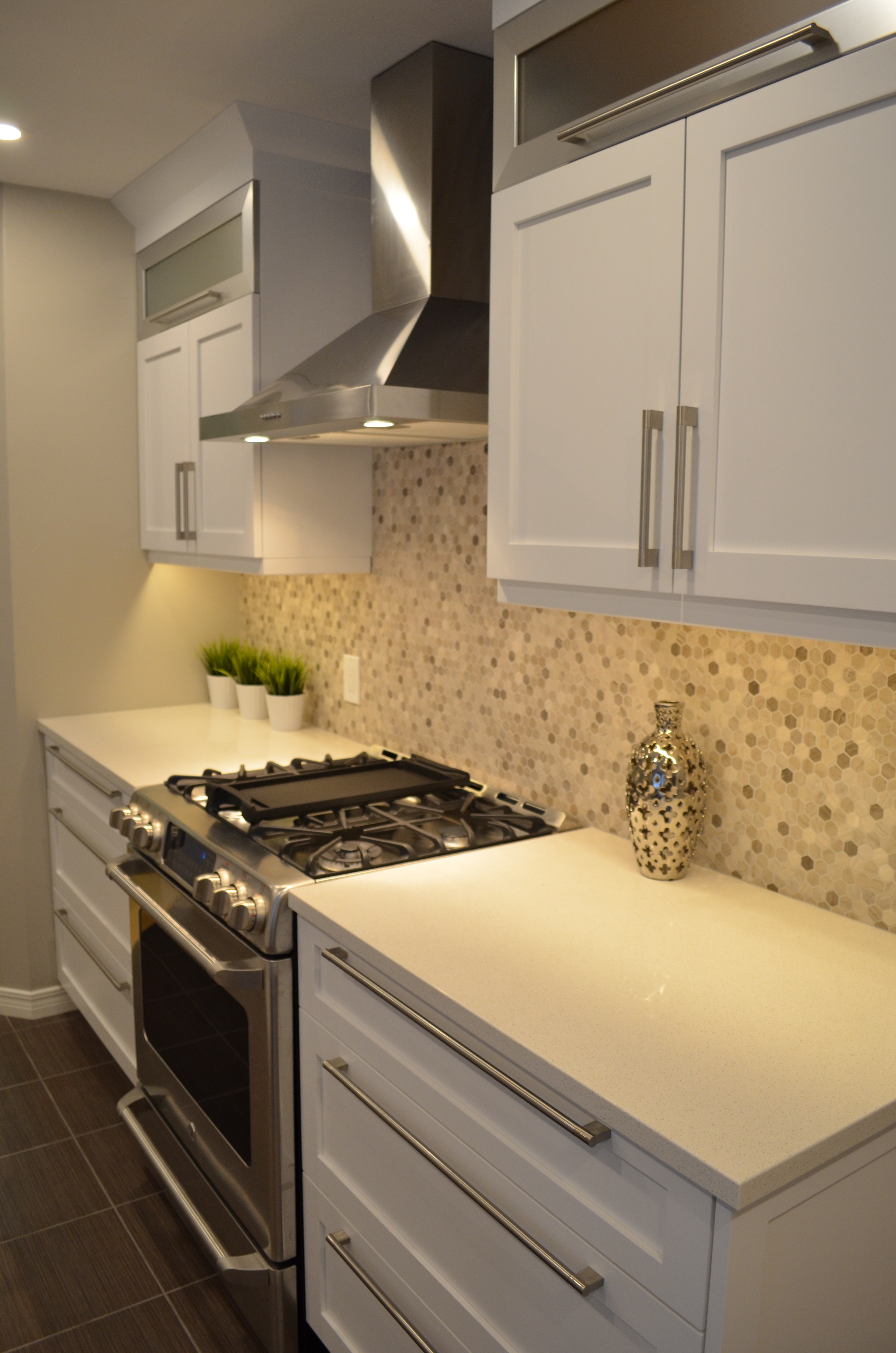 Modern kitchen renovation white cabinetry Stittsville