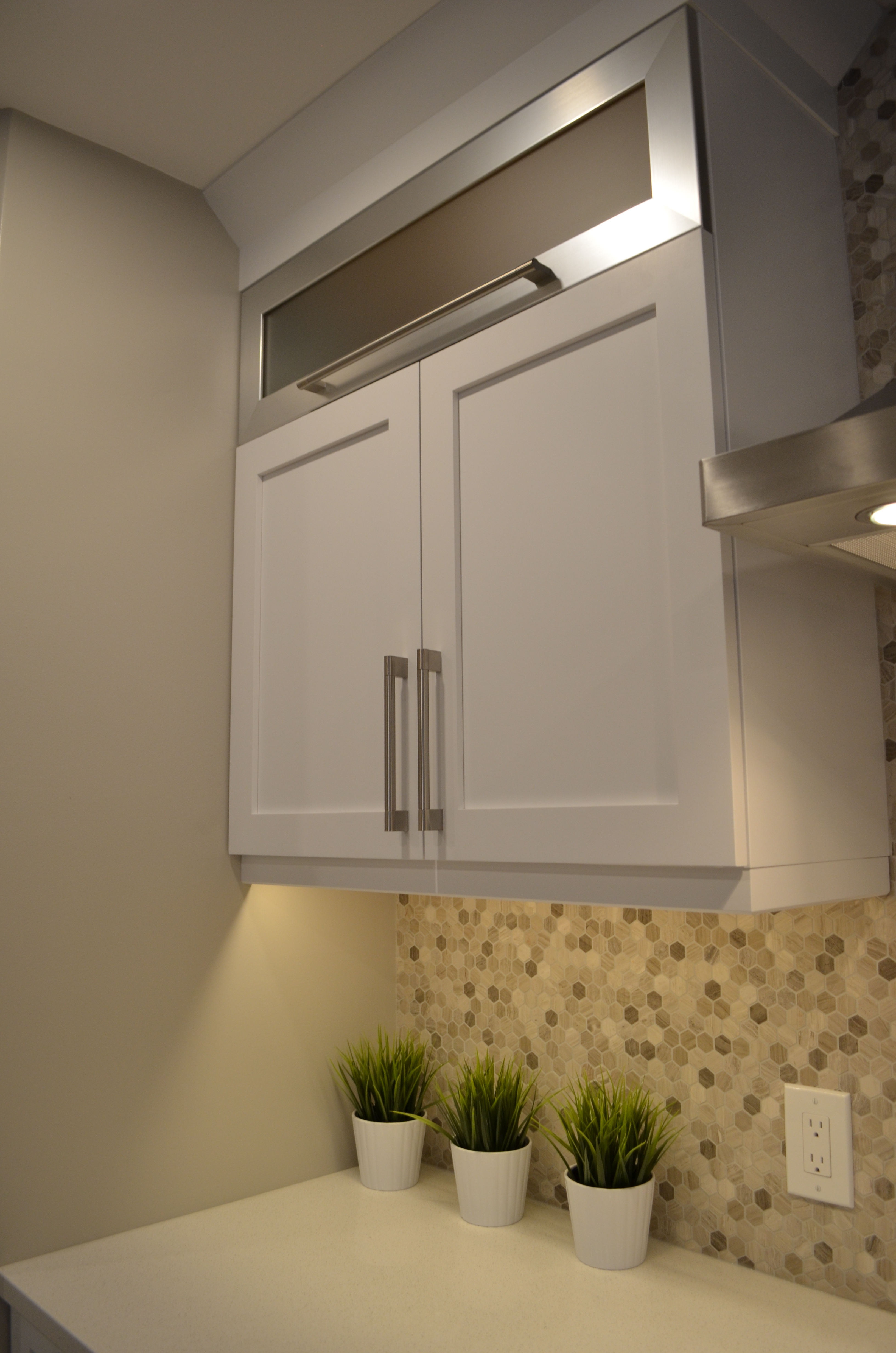 Modern kitchen renovation white cabinetry Stittsville