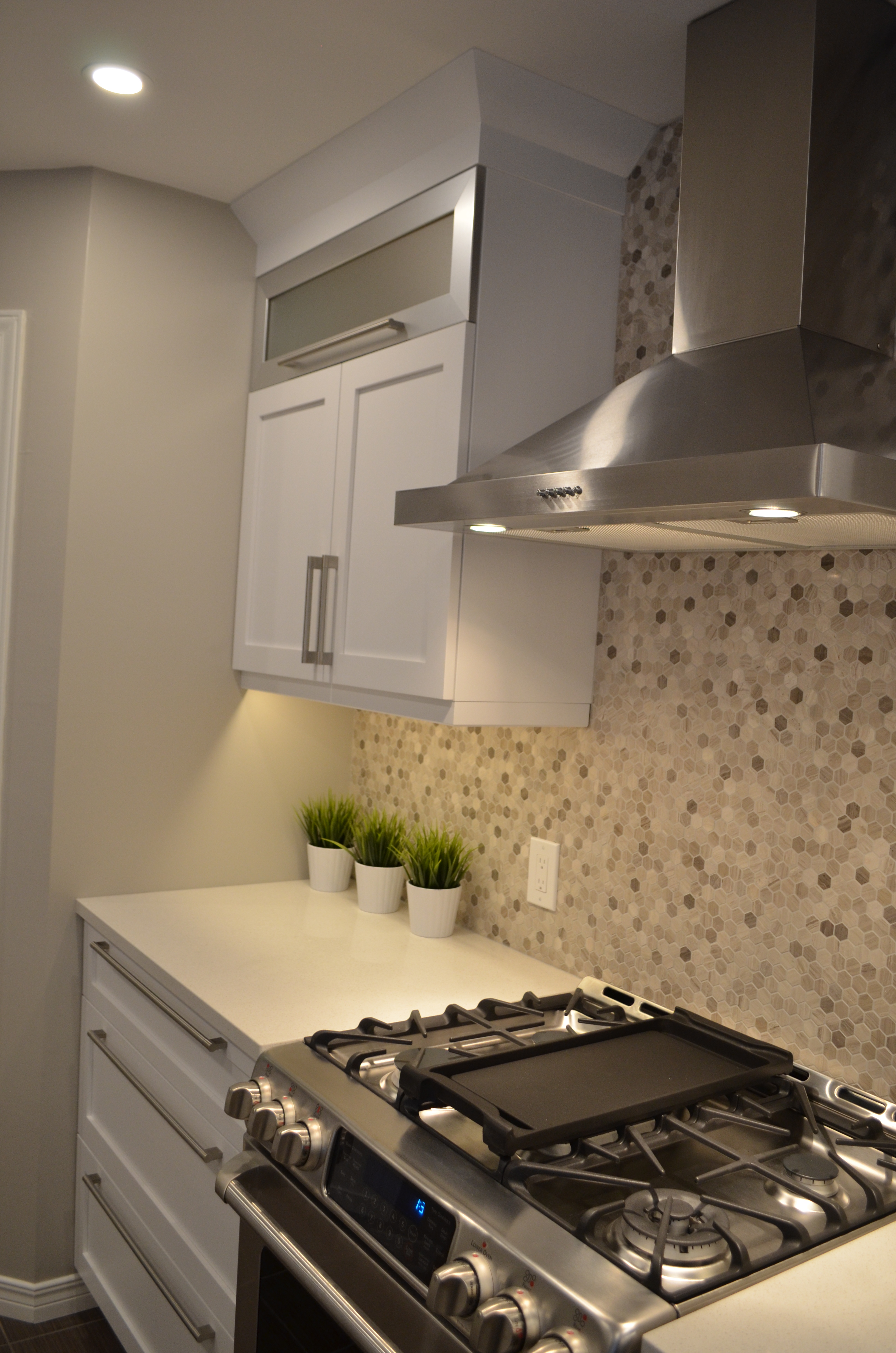 Modern kitchen renovation white cabinetry Stittsville
