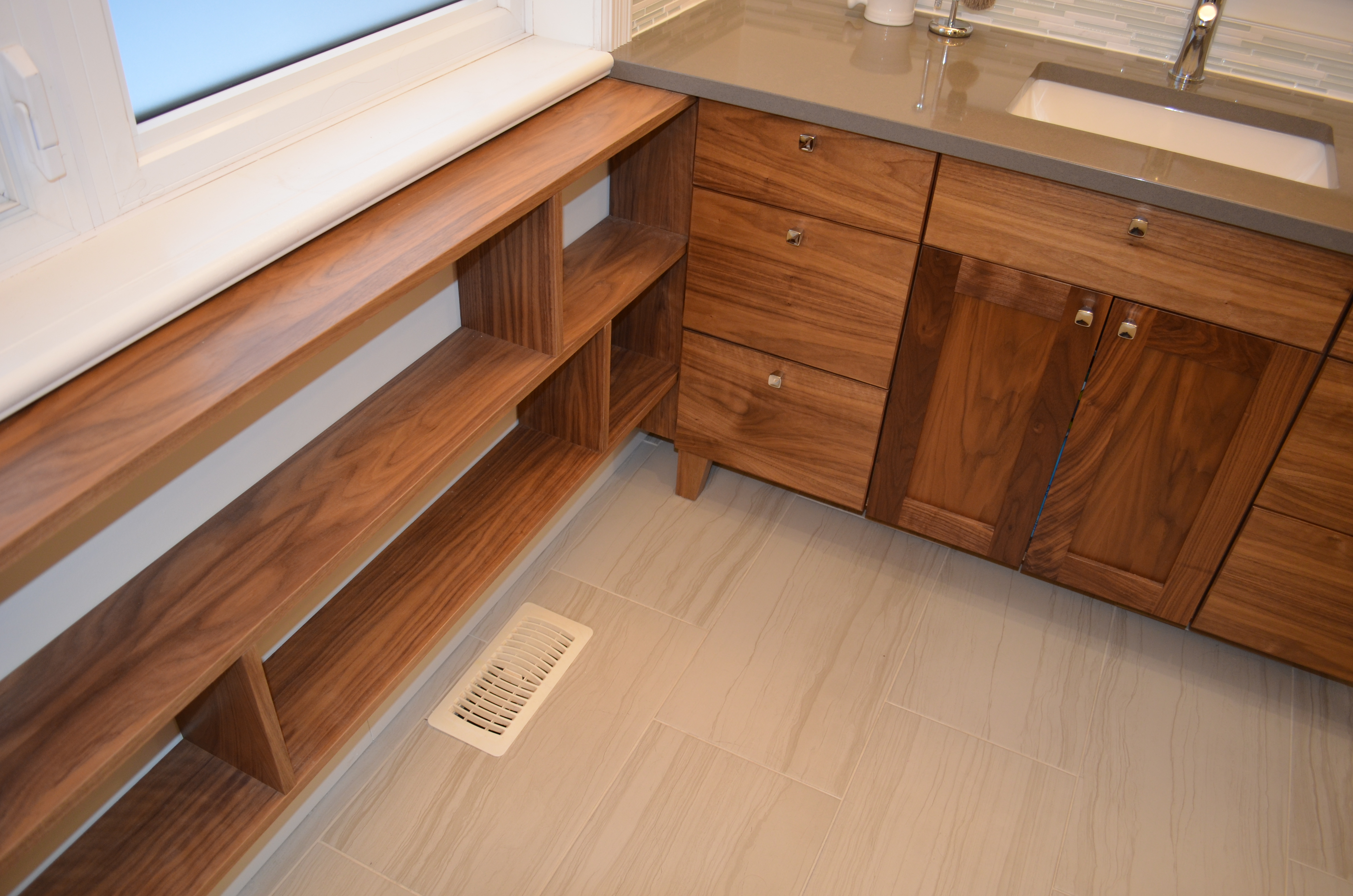 Walnut Vanity Custom Cabinetry Ottawa