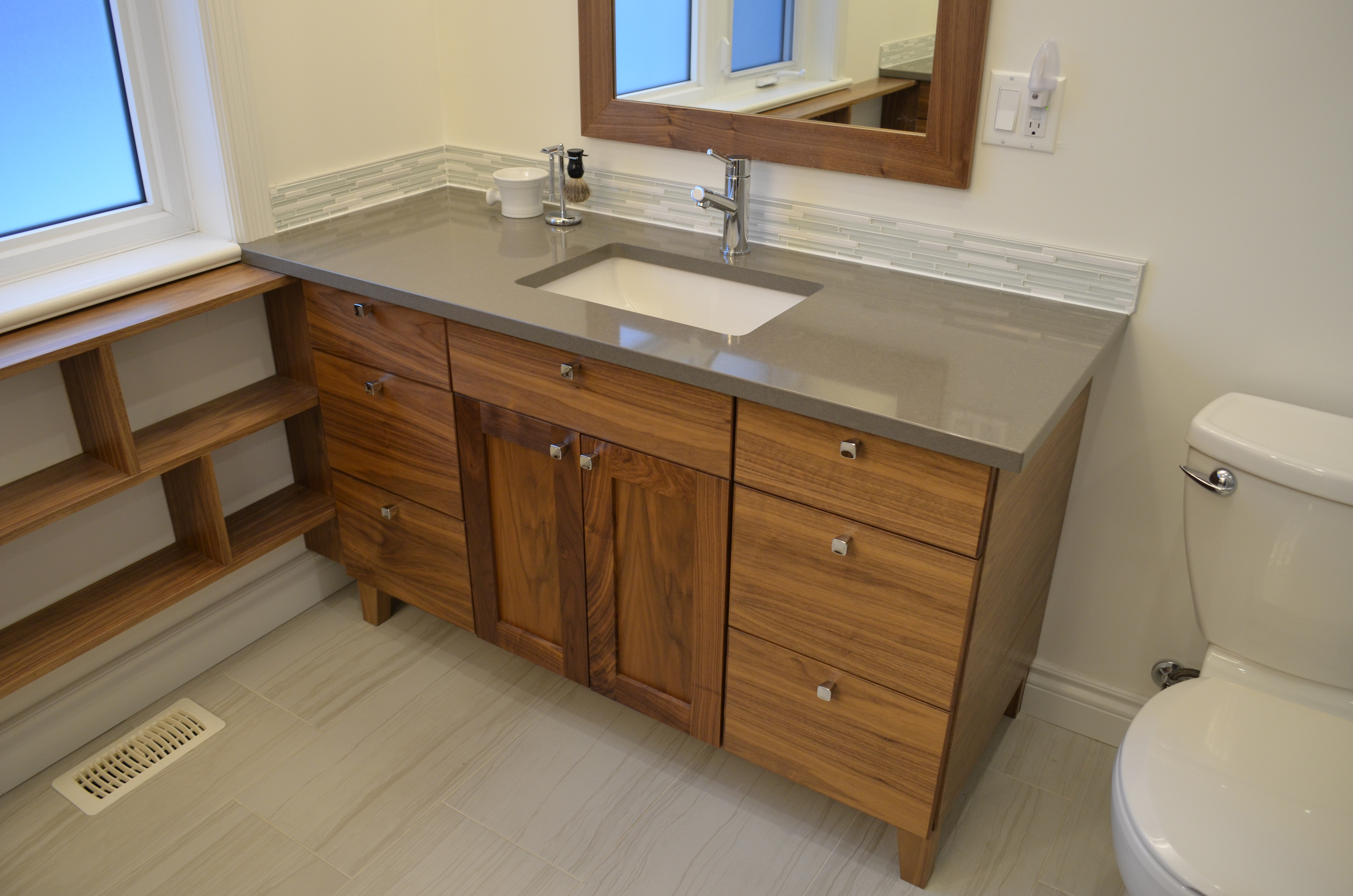 Walnut Vanity Custom Cabinetry Ottawa